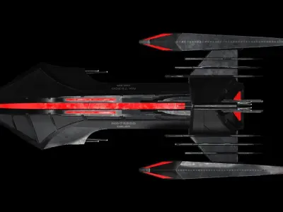 Star Trek Osler-Class Starship Low-poly 3D model