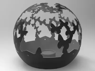 Butterfly Candle Holder 3D print model