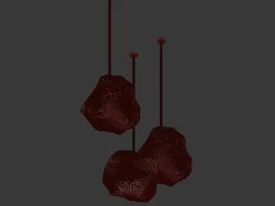 Color Ice Cube Pendant 3D model