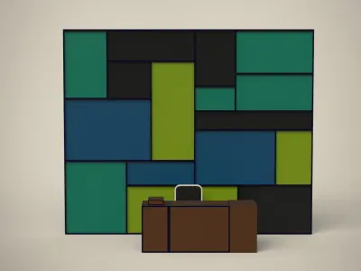 Office furniture 3D model