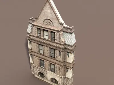 Apartment House 110 Low Poly 3d Model 3D model
