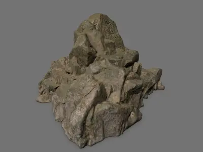 Rock Set Low-poly 3D model 26