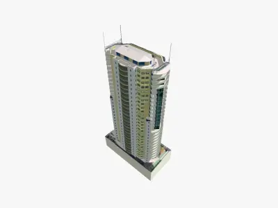 River Park Central Low-poly 3D model