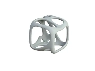 SciFi Cube Object No 17196 Low Poly Shape Texture