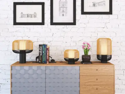 Forestier BAMBOO LIGHT SET 3D model