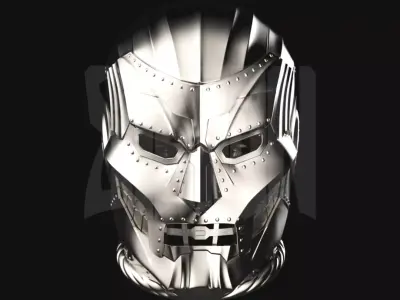 Dr Doom Helmet 3D Printable File Design by Stayion Studios 3D print model