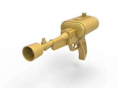 Laser pistol of Golden Man from Lost in Space TV series 1965 3D print model