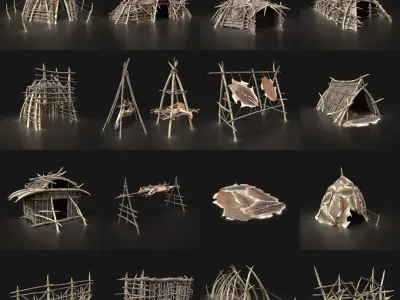  BIGGEST AAA HOUSES BUILDER PACK COLLECTION VIKING ORC PRIMAL 