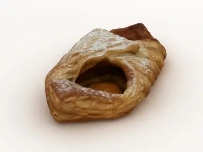 Pastry 001 Low-poly 3D model