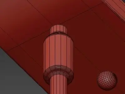 Feiss Aris 6 Light Roman Bronze Billiard Chandelier 3D model