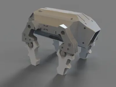 space robotic mech scifi  3D model
