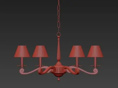 Visual Comfort Alexa Hampton Myrna Chandelier 3D model
