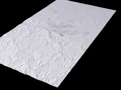 Krasnoyarsk Russia City Landscape 3D Model 3D model