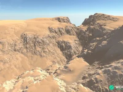 Canyon Cliff 04 3D model