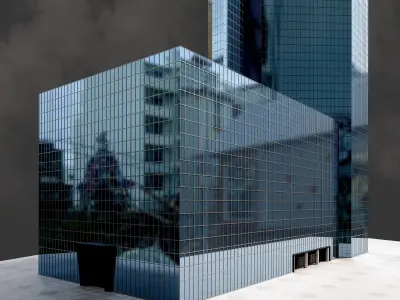 Skyscraper04 NewYork-Style Low-poly 3D model