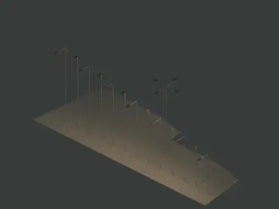 Revit - Light Pole package 3D model