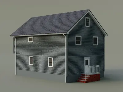 Low Poly house 21 Low-poly 3D model