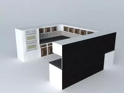 Kitchen cabinets interior design Free 3D model