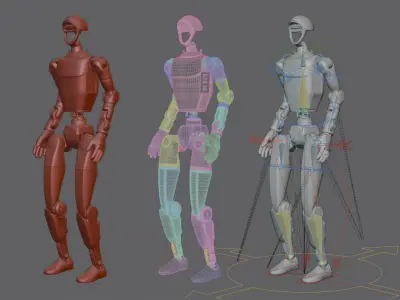 Unitree G1 robot 3D model