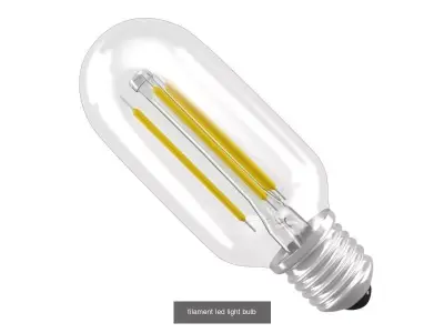 Filament Led Light Bulbs 3D Model Pack