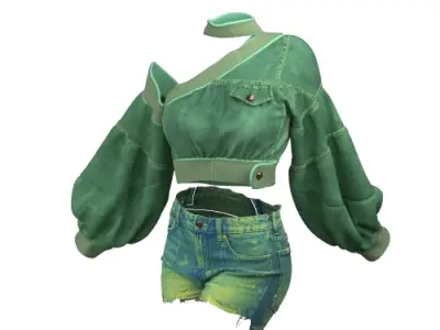 3D street clothes 3D model