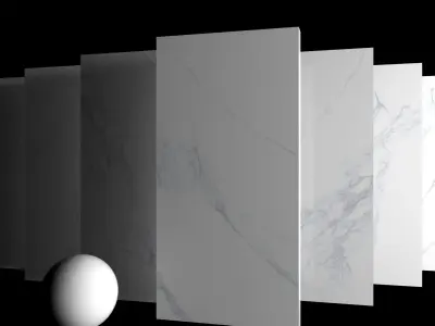 Marble Set Museum Calacatta 4D 80x160 Set 3 Texture