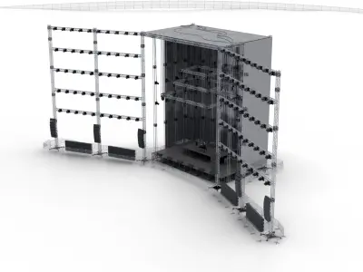 Concert Stage and Crowd - Full scene Venue 3D model