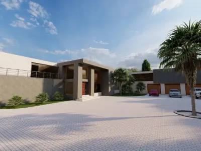 Casa Scene-villa-modern house 3D model