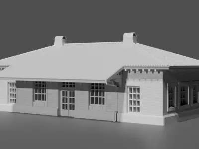 Hyde Park Train Station Detailed Replica 3D print model