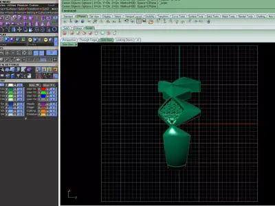 Architect Stone gold ring   3D print model