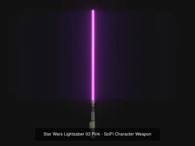 05 Star Wars Lightsaber Colors - SciFi Character Weapon 3D Model Pack