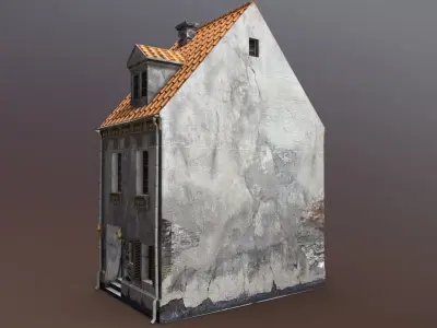 Forgotten House 2 Low-poly 3D model