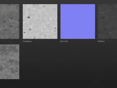 Large area seamless damaged asphalt texture Texture