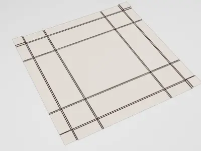 Simple Tileable SciFi Floor Corridor 3D model