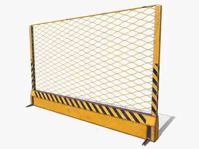 Fences Low-poly 3D model