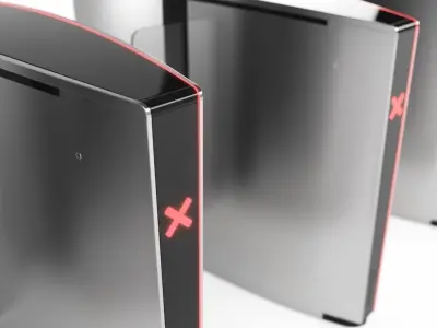 Turnstile Speedlane Slide 3D model