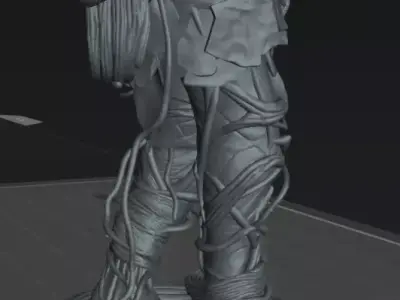 Threaded Man STL DnD Tabletop Miniature 3D Print Free 3D print model