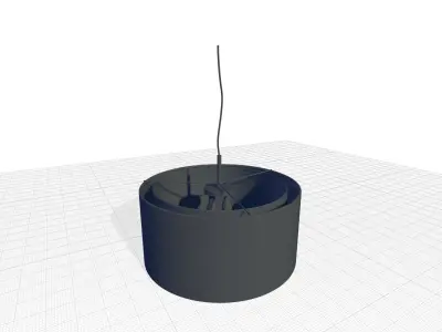 Ariella Drum Chandelier 3D model