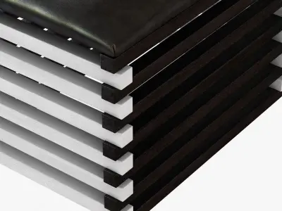 kelly wearstler HAUSER OTTOMAN 3D model