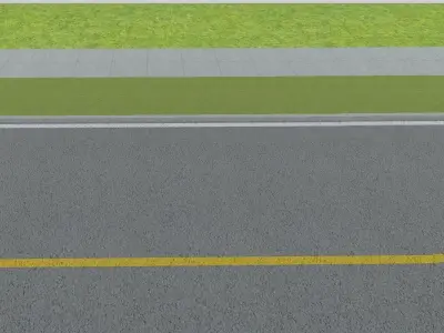 Modular Street Low-poly 3D model purchase