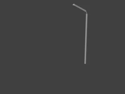 simple Street lights Low-poly 3D model