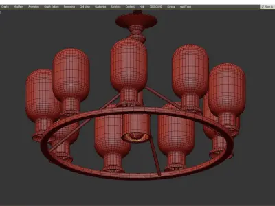GAST pendant Low-poly 3D model