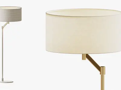 Floor lamp Trio Cassio 3D model