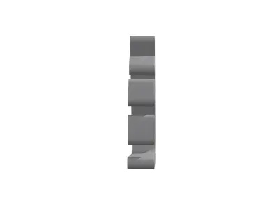3d angle Low-poly 3D model