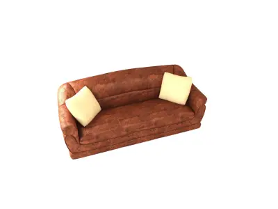 Sofa set 3D model couch 3D model