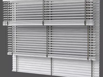 Wooden blinds Set 28 3D model