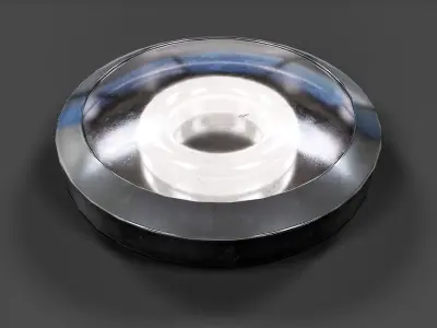 Bathroom Ceiling Light V02 - Low Poly Low-poly 3D model