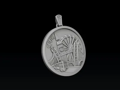 England Uk Pendant 3D print model