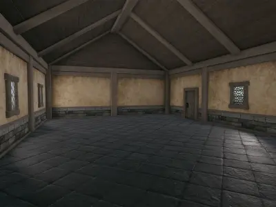 Medieval Houses and Props - Game Props Low-poly 3D model