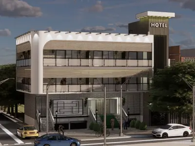 Modern Hotel 3D model